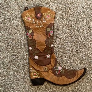 Western Christmas stocking
